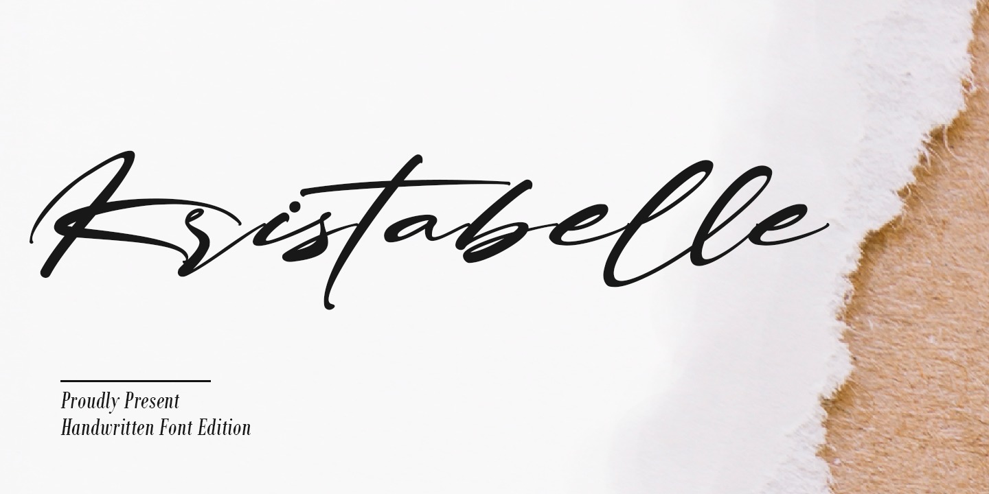 Пример шрифта Kristabelle